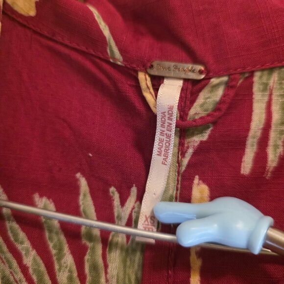 Free People Palm Leaf Malibu Hawaiian Romper XS - Picture 3 of 6